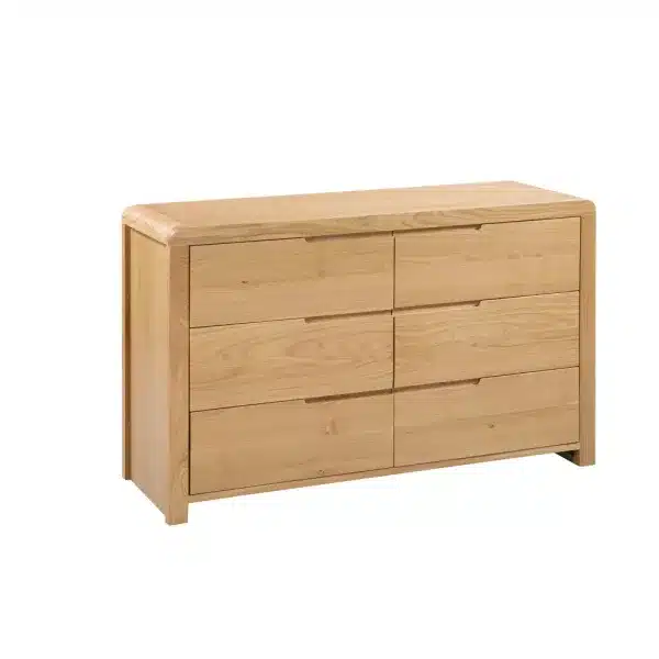 Curve 6 Drawer Wide Chest Angle jpg
