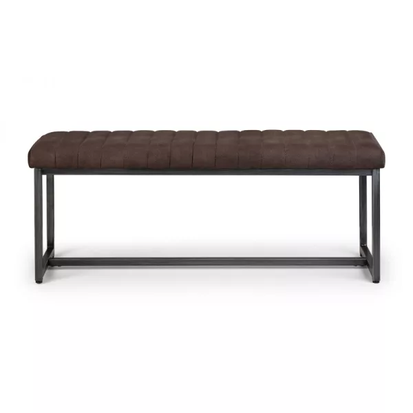 Madison Upholstered Bench Charcoal 2 jpg