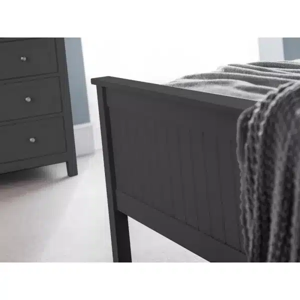 Maine Bed Anthracite Roomset Footend Detail  jpg
