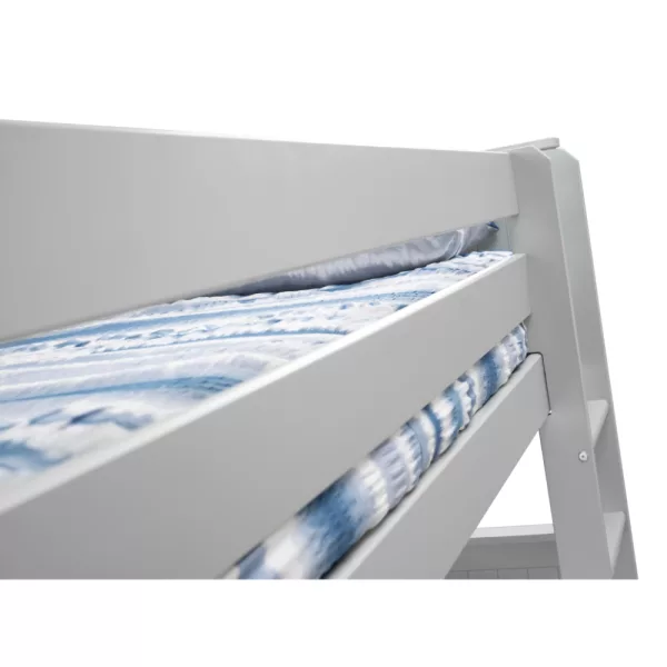 Maine Bunk Bed Dove Grey Siderail Detail jpg