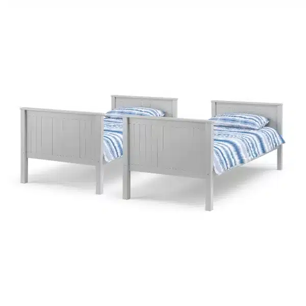 Maine Bunk Bed Dove Grey Twin Beds jpg