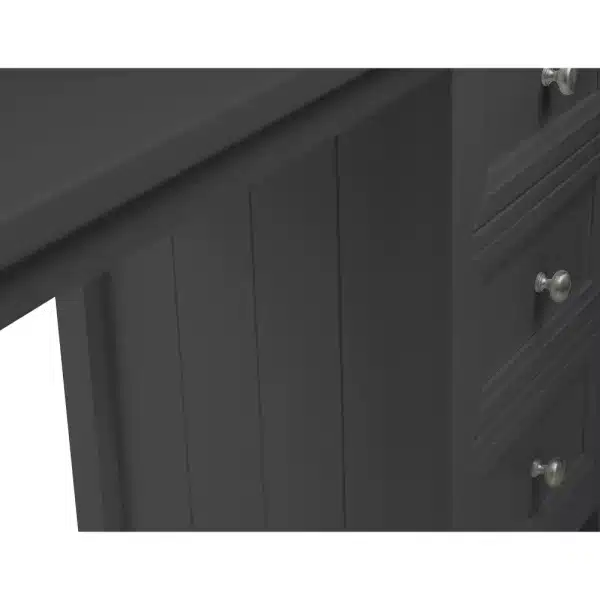 Maine Dressing Table Anthracite Panelling Detail jpg