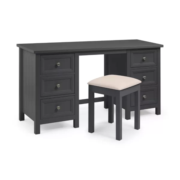 Maine Dressing Table Stool Anthracite Angle jpg