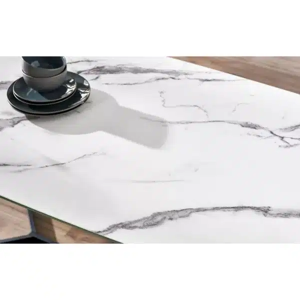 Olaf Dining Table White Marble 3 jpg