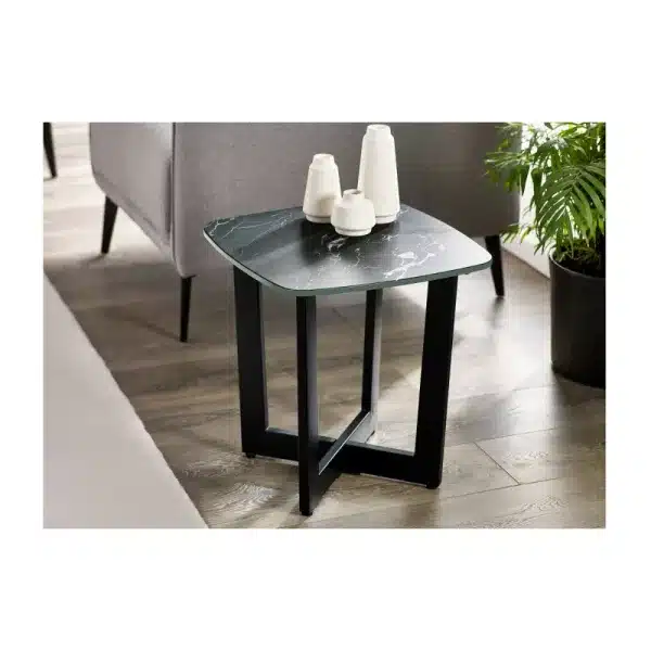 Olaf Lamp Table Black Marble jpg