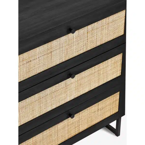 Padstow 3 Drawer Chest Front Detail jpg