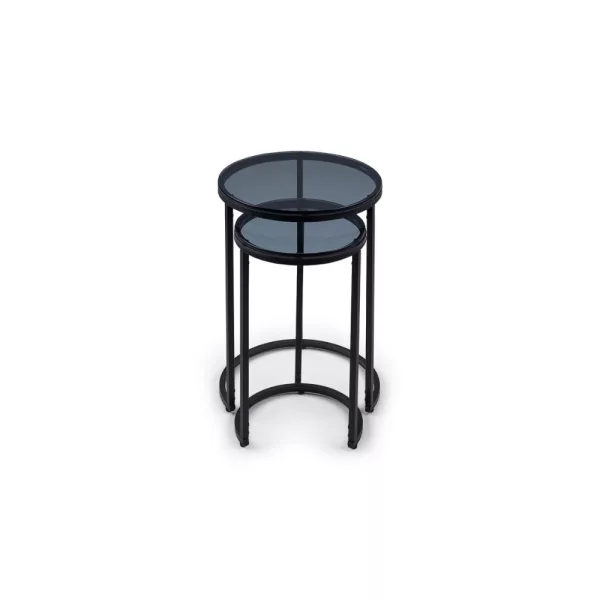 Perth Round Nesting Side Tables Smoked Gl 2 jpg
