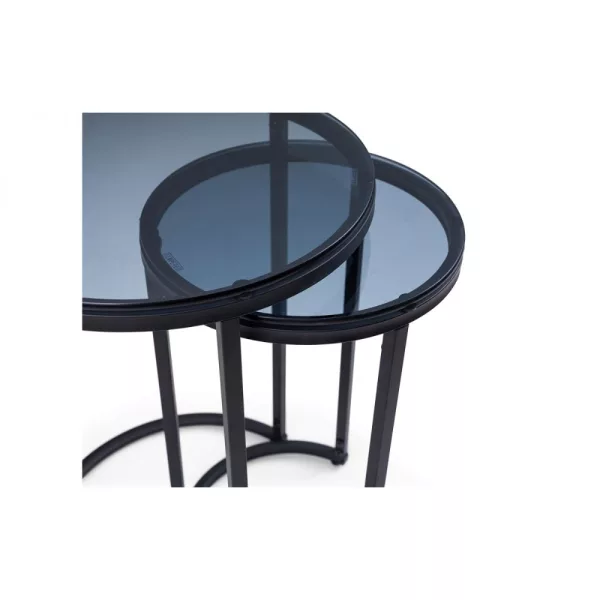 Perth Round Nesting Side Tables Smoked Gl 4 jpg