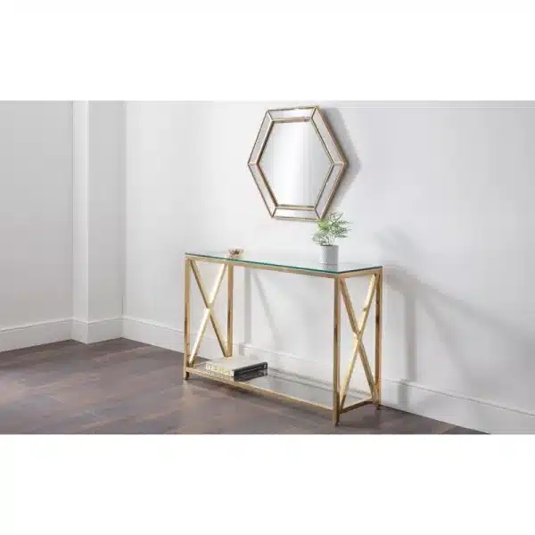 Picadilly Console Table Gold jpg