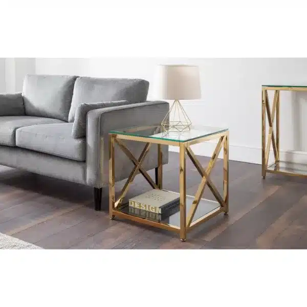 Picadilly Lamp Table Gold jpg