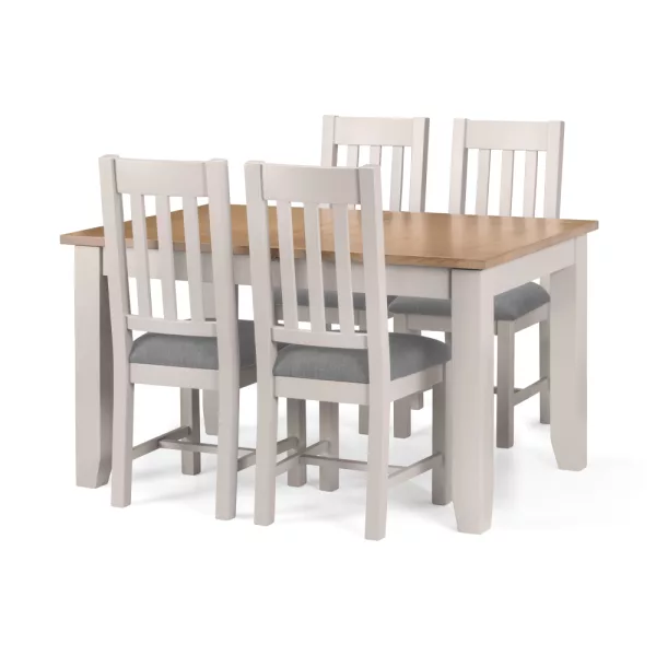 Richmond Grey Dining Table 4 Chairs jpg