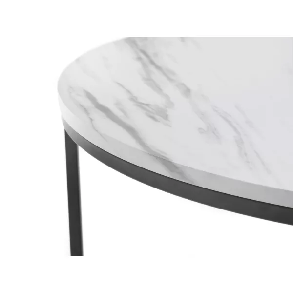 Waldorf Round Nesting Coffee Table White Marble 1 jpg